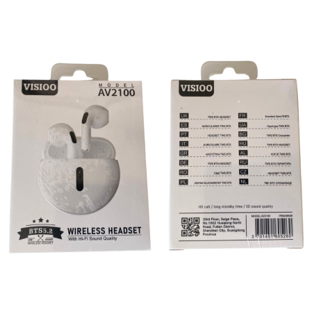 Écouteurs Bluetooth - D-power K6203/AV2100 - Blanc — D-power · Smarty Paris 18e